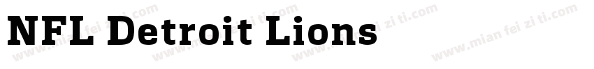 NFL Detroit Lions字体转换